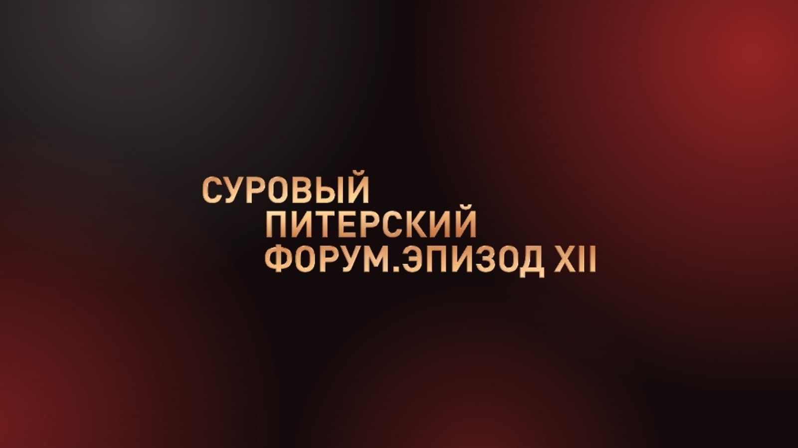 Суровый Питерский Форум. Эпизод XII 2026